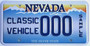 Old Nevada Sample license plate