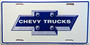chevy trucks novelty plate
