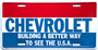 chevrolet building a better way to see the USA license plate