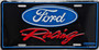 Ford racing novelty plate