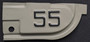 repainted 1955 California license plate tab