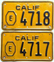 1956 california exempt license plates