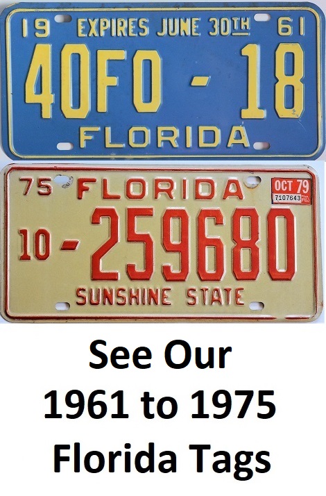 Old Florida tags for sale