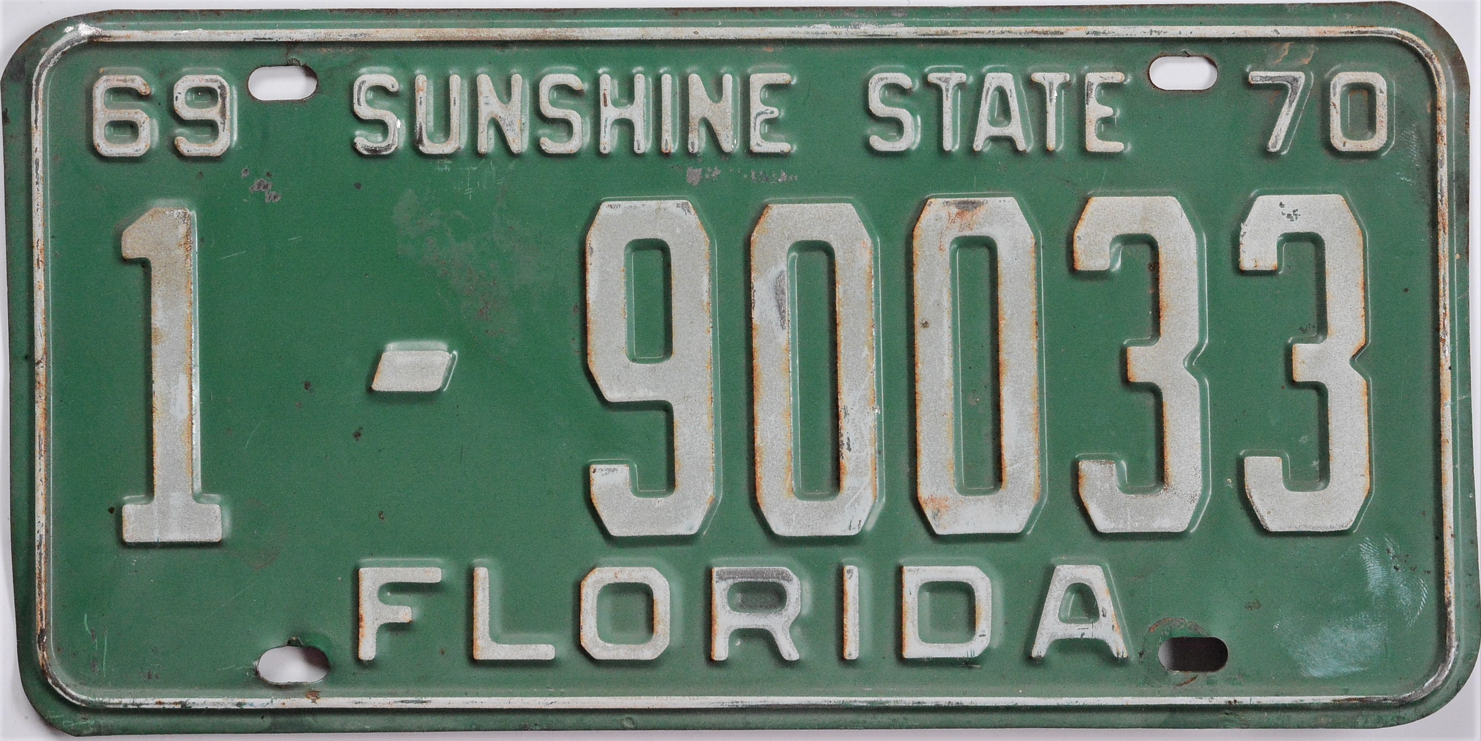 Florida License Plate 1969 Classic License Plates