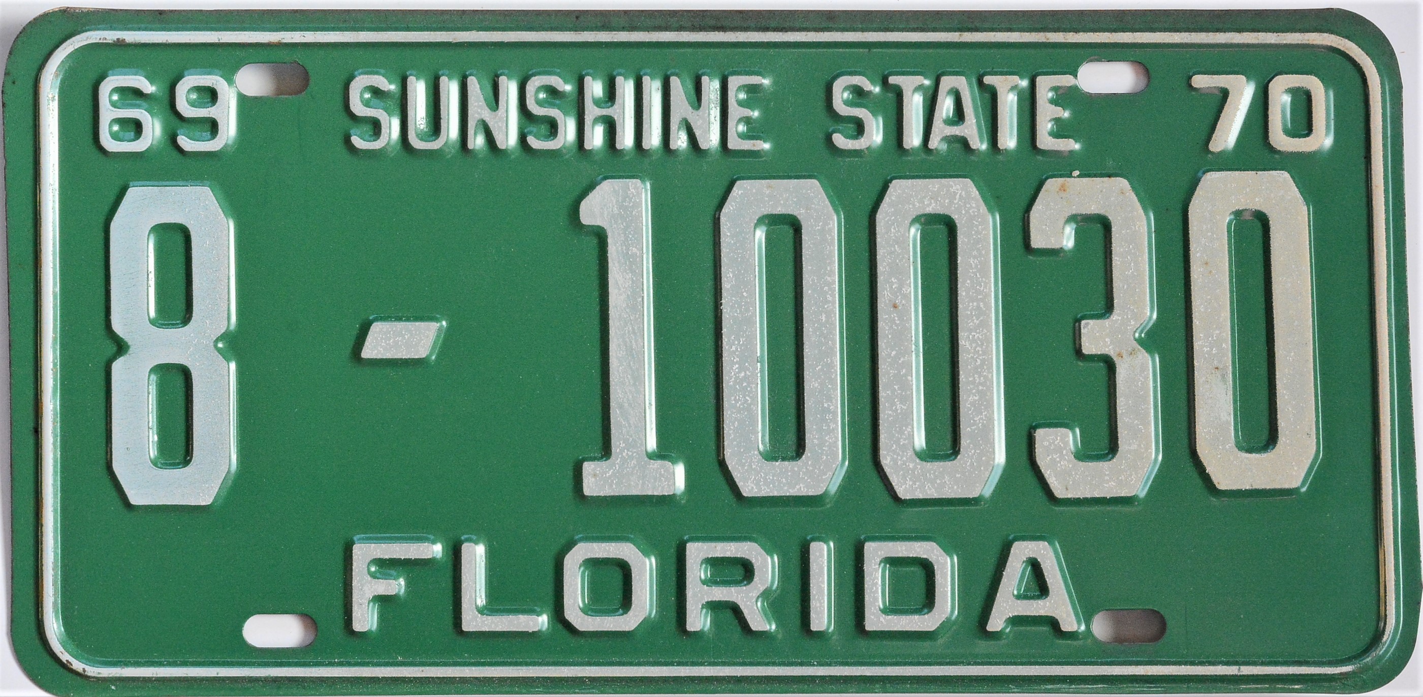 1969 Florida tag Classic License Plates