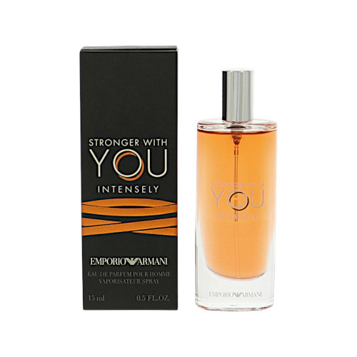 Stronger With You Intensely by Emporio Armani - 0.5 oz Eau De Parfum Spray bottle for Men