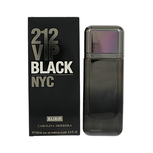 212 Vip Black Elixir by Carolina Herrera - 3.4 oz Eau De Parfum Spray bottle for Men