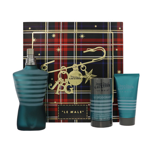 Jean Paul Gaultier Le Male by Jean Paul Gaultier - 3 Piece Gift Set bottle for Men