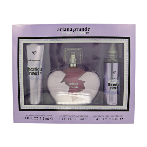 Thank You,Next 2.0 by Ariana Grande - 3 Piece Set bottle for Women