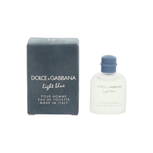 D&G Light Blue by Dolce & Gabbana - 0.15 oz Eau De Toilette Splash bottle for Men