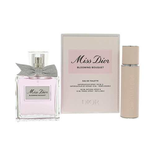 Miss Dior Blooming Bouquet by Christian Dior Gift Set for Women 2 Piece Gift Set For Women - 3.4 Oz Eau De Toilette Spray, 0.34 Oz Eau De Toilette Refillable Spray