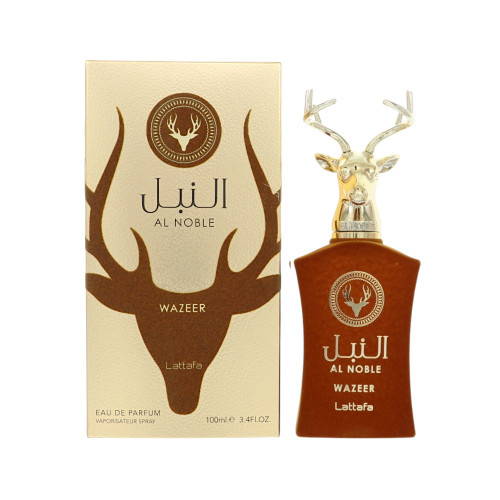 Al Noble Wazeer by Lattafa Box for Men 3.4 Oz Eau De Parfum Spray