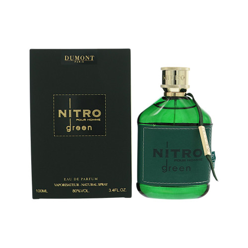 Nitro Green by Dumont Box for Men 3.4 Oz Eau De Parfum Spray