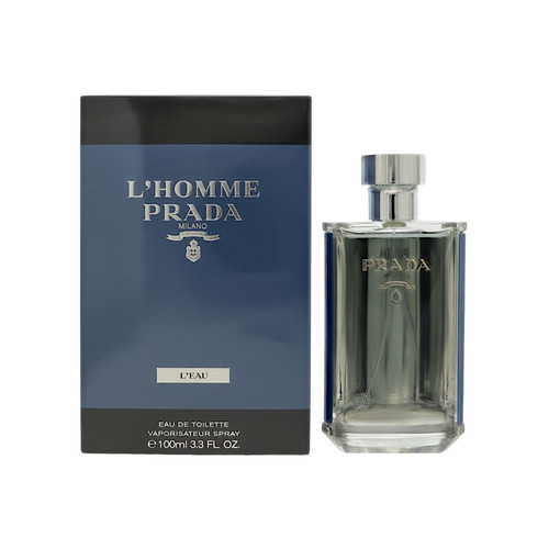 Prada L'homme L'eau by Prada Box for Men 3.3 Oz Eau De Toilette Spray