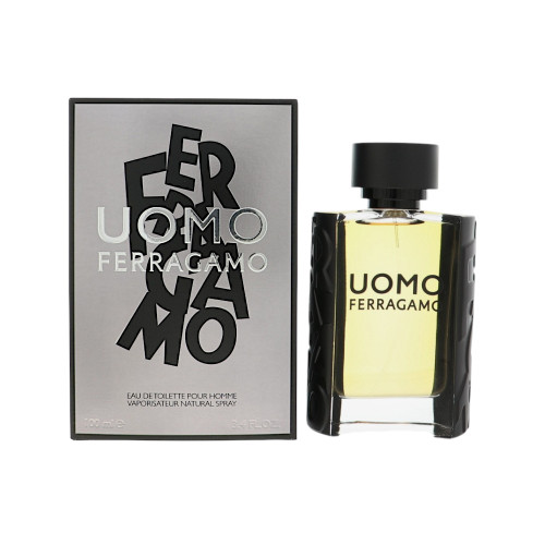 Uomo by Salvatore Ferragamo Box for Men 3.4 Oz Eau De Toilette Spray