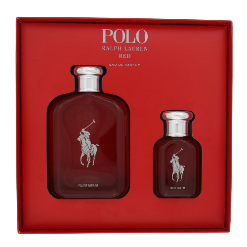 Polo Red by Ralph Lauren Gift Set for Men 2 Piece Gift Set - 4.2 Oz Eau De Parfum Spray, 1.36 Oz Eau De Parfum Spray