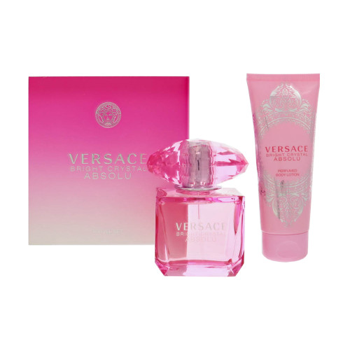 Bright Crystal Absolu by Versace Gift Set for Women 3 Oz Eau De Parfum Spray