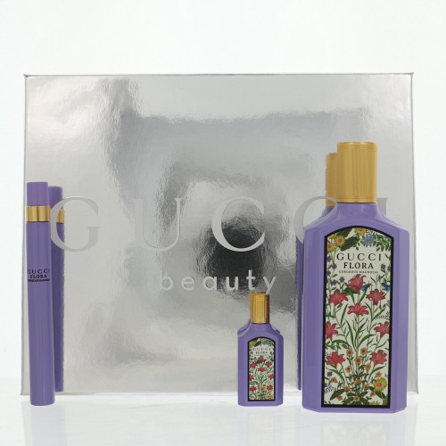 Gucci Flora Gorgeous Magnolia by Gucci Gift Set for Women 3.3 Oz Eau De Parfum Spray