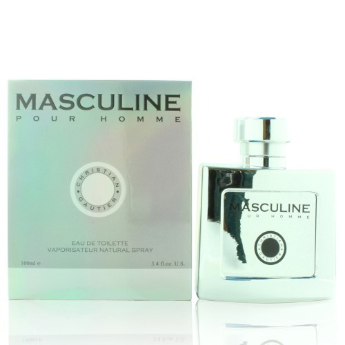 Masculine by Christian Gautier Box for Men 3.4 Oz Eau De Toilette Spray