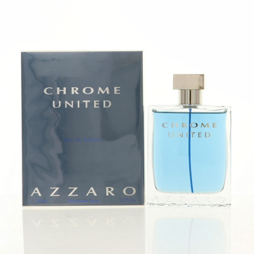 Chrome United by Azzaro Box for Men 3.3 Oz Eau De Toilette Spray