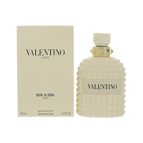 Born In Roma Ivory by Valentino Box for Men 3.4 Oz Eau De Toilette Spray