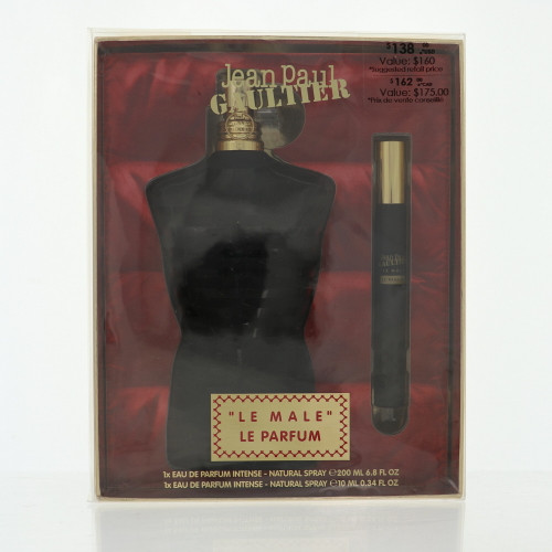 Jean Paul Gaultier Le Male Le Parfum by Jean Paul Gaultier Gift Set for Men 2 Piece Gift Set - 6.8 Oz Eau De Parfum Intense Spray, 0.34 Oz Eau De Parfum Intense Spray
