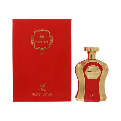 Highness Iv Red by Afnan Box for Women 3.4 Oz Eau De Parfum Spray