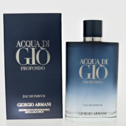 Acqua Di Gio Profondo by Giorgio Armani Box for Men 6.7 Oz Eau De Parfum Spray