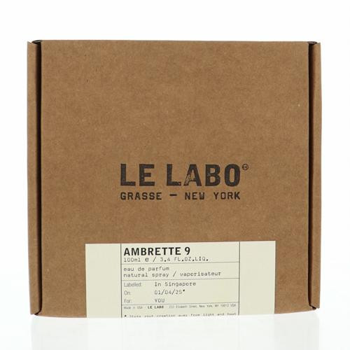 Ambrette 9 by Le Labo Box for Women 3.4 Oz Eau De Parfum Spray