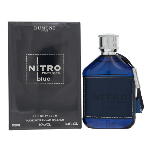 Nitro Blue by Dumont Box for Men 3.4 Oz Eau De Parfum Spray