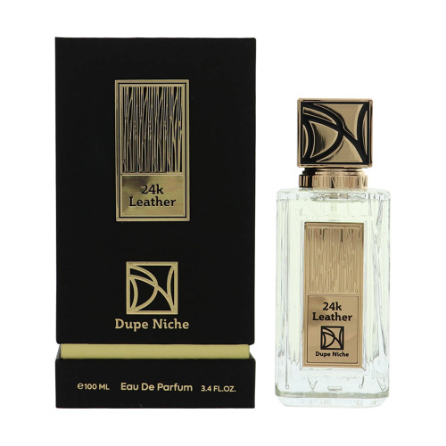 24K Leather by Dupe Niche Box for Unisex 3.4 Oz Eau De Parfum Spray