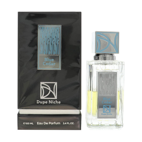 Blue Cedar by Dupe Niche Box for Unisex 3.4 Oz Eau De Parfum Spray