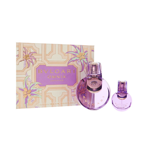 Omnia Amethyste by Bvlgari Gift Set for Women 2 Piece Set For Women: 3.4 Oz Eau De Toilette Spray, 0.5 Oz Eau De Toilette Spray