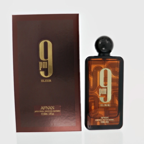 9Pm Elixir by Afnan Box for Men 3.4 Oz Eau De Parfum Spray