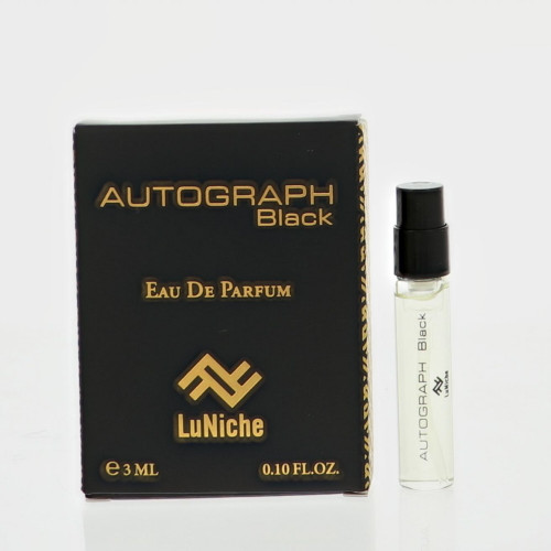 Autograph Black by Luniche Vial for Men 0.1 Oz Eau De Parfum Spray