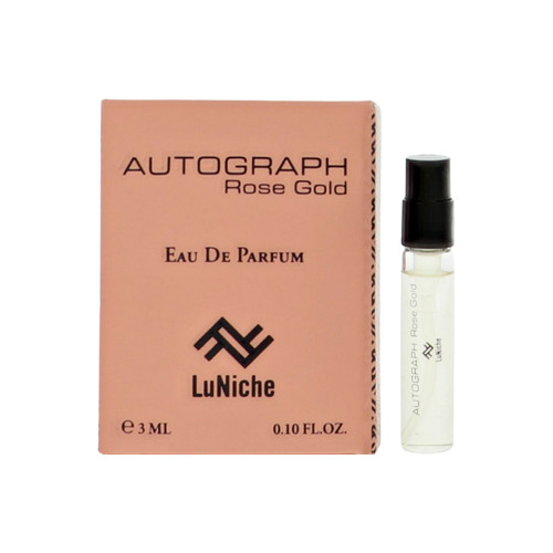 Autograph Rose Gold by Luniche - 0.1 oz Eau De Parfum Spray bottle for Women