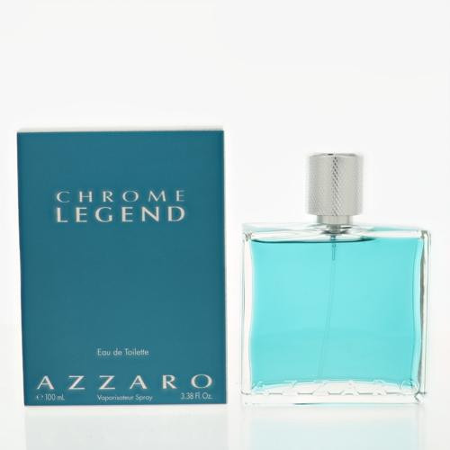 Chrome Legend by Azzaro Box for Men 3.38 Oz Eau De Toilette Spray