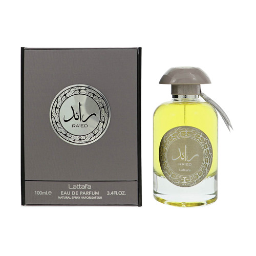 Raed Silver by Lattafa Box for Men 3.4 Oz Eau De Parfum Spray
