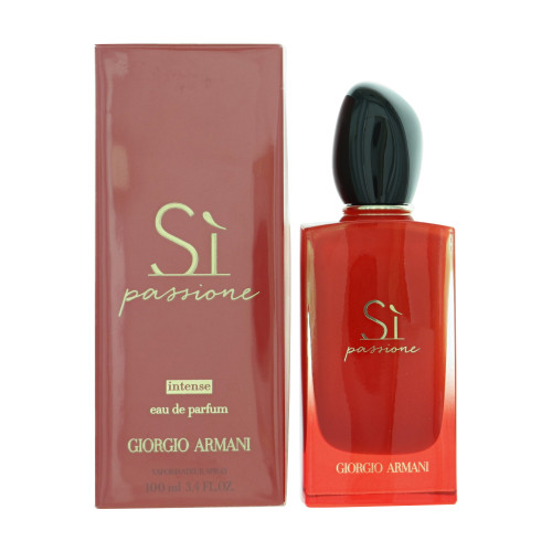 Armani Si Passione Intense by Giorgio Armani Box for Women 3.4 Oz Eau De Parfum Spray