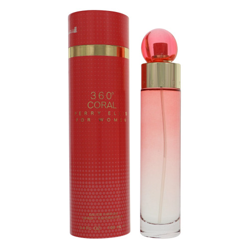 Perry Ellis 360 Coral by Perry Ellis Box for Women 3.4 Oz Eau De Parfum Spray