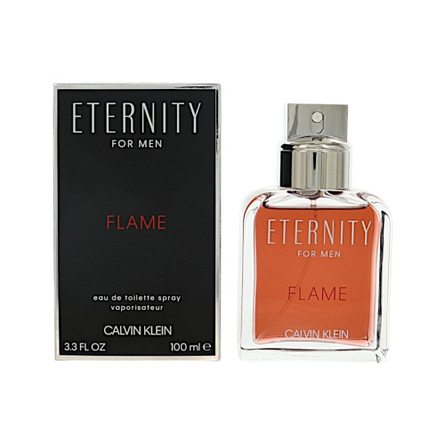 Eternity Flame by Calvin Klein Box for Men 3.4 Oz Eau De Toilette Spray