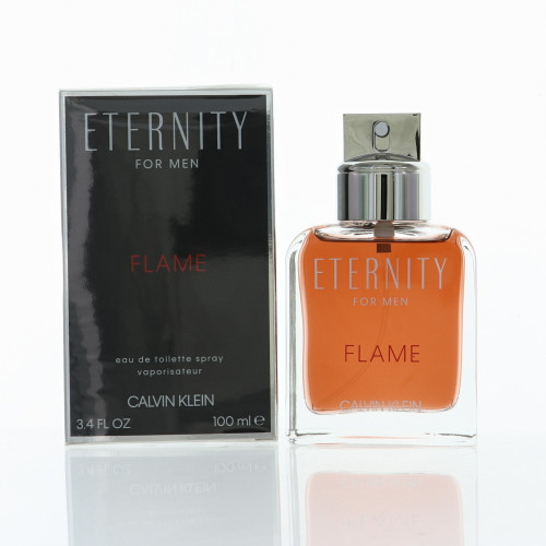 Eternity Flame by Calvin Klein Box for Men 3.4 Oz Eau De Toilette Spray