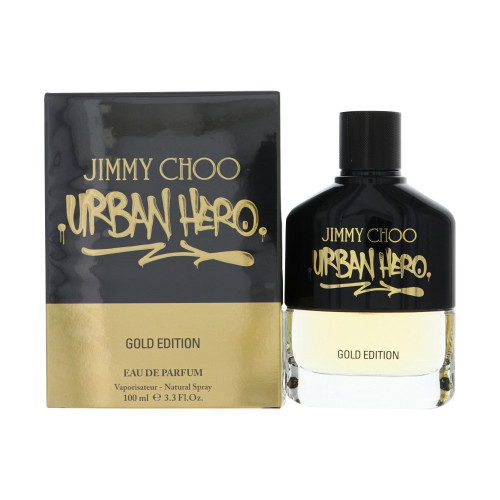 Jimmy Choo Urban Hero Gold by Jimmy Choo Box for Men 3.3 Oz Eau De Parfum Spray