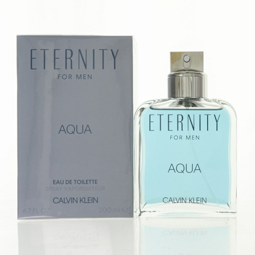Eternity Aqua by Calvin Klein Box for Men 6.7 Oz Eau De Toilette Spray