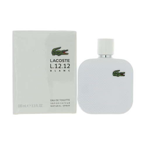 Lacoste Eau De Lacoste L.12.12 Blanc by Lacoste Box for Men 3.3 Oz Eau De Toilette Spray