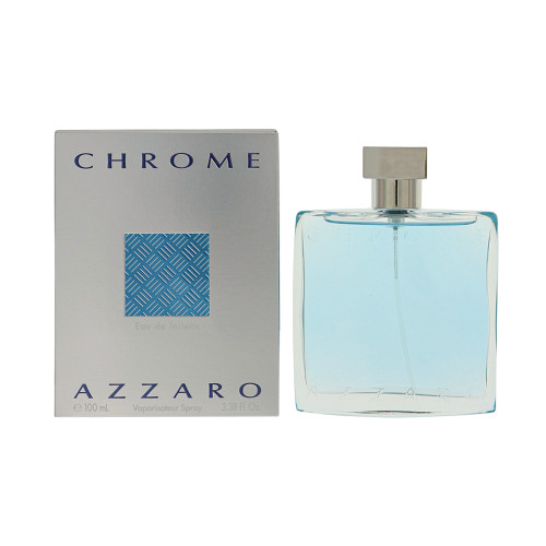 Chrome by Azzaro Box for Men 3.38 Oz Eau De Toilette Spray