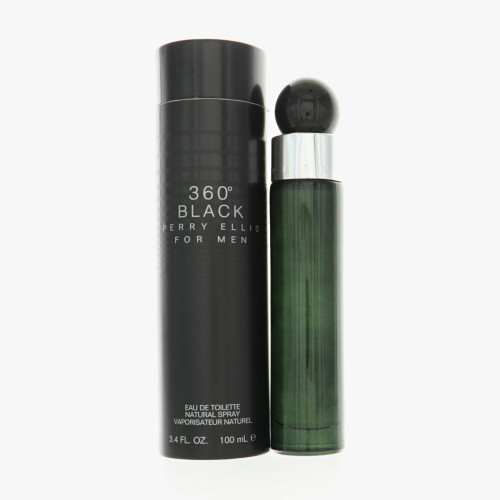 Perry Ellis 360 Black by Perry Ellis Box for Men 3.4 Oz Eau De Toilette Spray