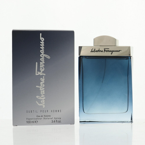 Subtil by Salvatore Ferragamo Box for Men 3.4 Oz Eau De Toilette Spray