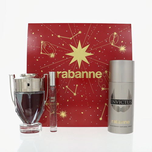 Paco Rabanne Invictus by Paco Rabanne Gift Set for Men 3.4 Oz Eau De Toilette Spray