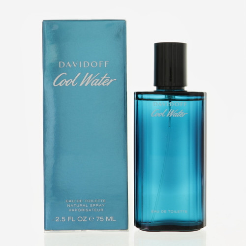 Cool Water by Davidoff Box for Men 2.5 Oz Eau De Toilette Spray